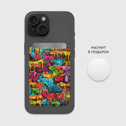 Картхолдер Magsafe магнитный Искусство нашего двора - фото 2