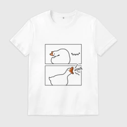 Мужская футболка хлопок Орущий гусь