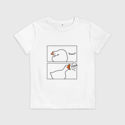 Детская футболка хлопок Орущий гусь