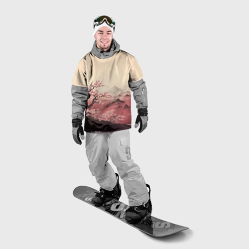 Накидка на куртку 3D Сакура в горах