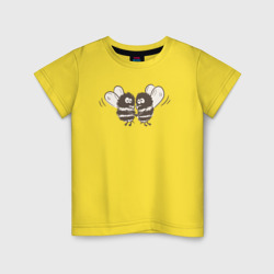 Детская футболка хлопок Влюблённые пчёлки