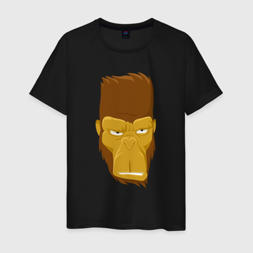 Мужская футболка хлопок Gorilla style, цвет черный