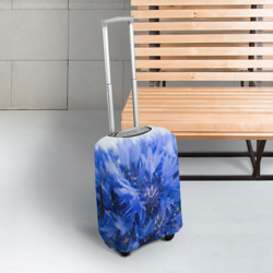 Чехол для чемодана 3D Цветы васильки - фото 2