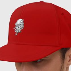 Кепка снепбек с прямым козырьком Skull octopus