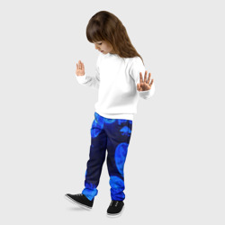 Детские брюки 3D Медузы голубого цвета - фото 2