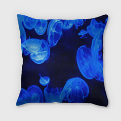 Подушка 3D Медузы голубого цвета