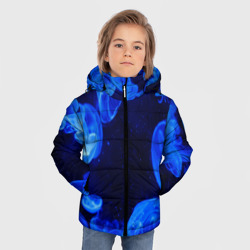 Зимняя куртка для мальчиков 3D Медузы голубого цвета - фото 2