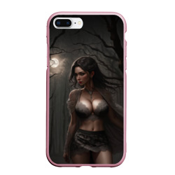 Чехол для iPhone 7Plus/8 Plus матовый Девушка в белье под луной