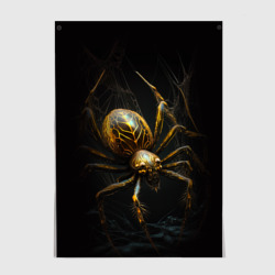 Постер Золотистый паук
