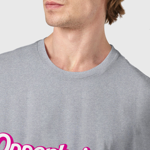 Мужская футболка хлопок Барбихеймер, цвет меланж - фото 6