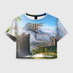 Женская футболка Crop-top 3D Врата Балдура - Baldurs Gate 3