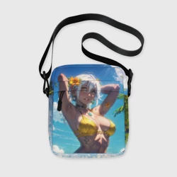Сумка через плечо 3D Девушка в желтом купальнике