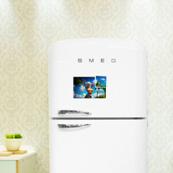 Магнитный плакат 3Х2 Девушка в желтом купальнике - фото 2