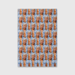Обложка для паспорта матовая кожа Паттерн - Райан Гослинг