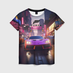 Женская футболка 3D Forza Horizon Street racing