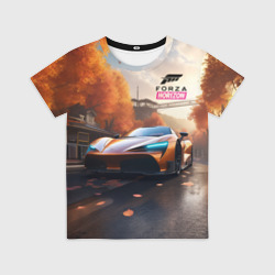 Детская футболка 3D Forza Horison осенний пейзаж