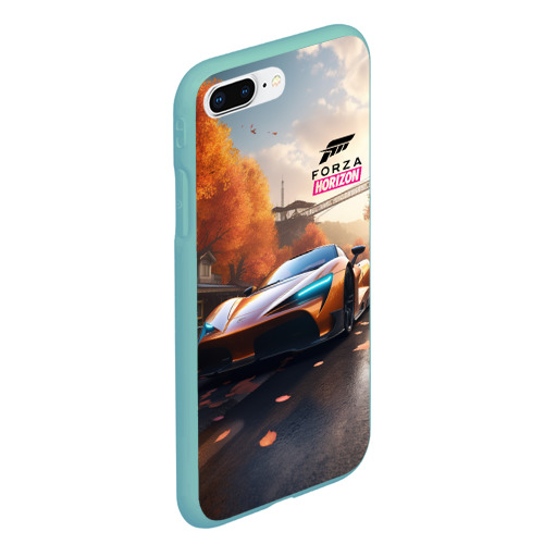 Чехол для iPhone 7Plus/8 Plus матовый Forza Horison осенний пейзаж, цвет мятный - фото 3
