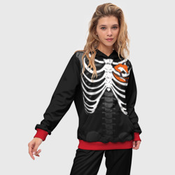 Женский костюм с толстовкой 3D Скелет: ребра с лисой - фото 2