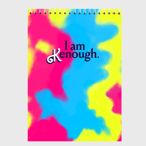 Скетчбук I Am Kenough Tie-Dye