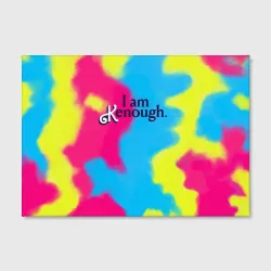 Холст прямоугольный I Am Kenough Tie-Dye - фото 2