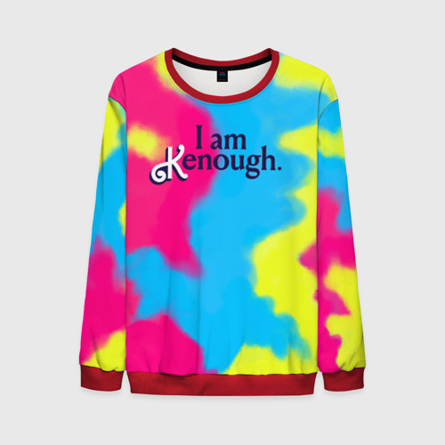 Мужской свитшот 3D I Am Kenough Tie-Dye, цвет красный