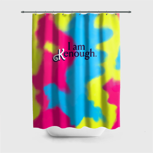 Штора 3D для ванной I Am Kenough Tie-Dye