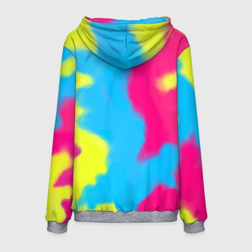 Мужская толстовка 3D с принтом I Am Kenough Tie-Dye, вид сзади #1