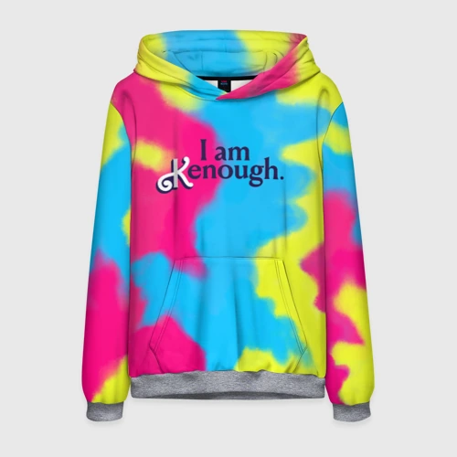 Мужская толстовка 3D I Am Kenough Tie-Dye