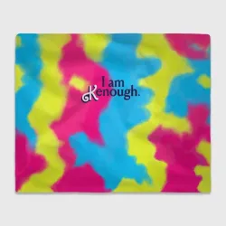 Плед 3D I Am Kenough Tie-Dye
