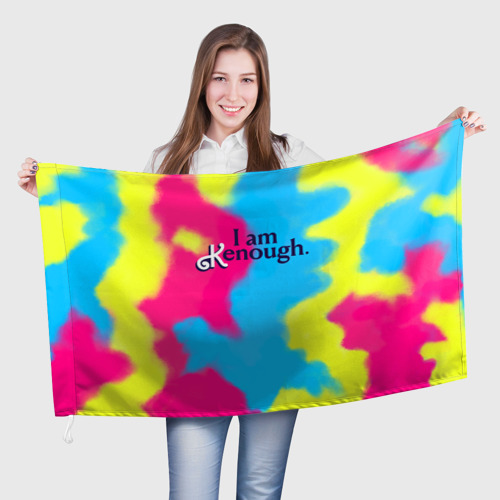 Флаг 3D I Am Kenough Tie-Dye