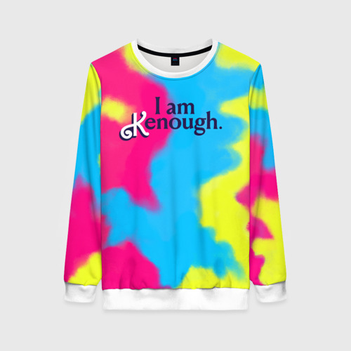 Женский свитшот 3D I Am Kenough Tie-Dye, цвет 3D печать