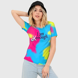 Женская футболка 3D Slim I Am Kenough Tie-Dye - фото 2