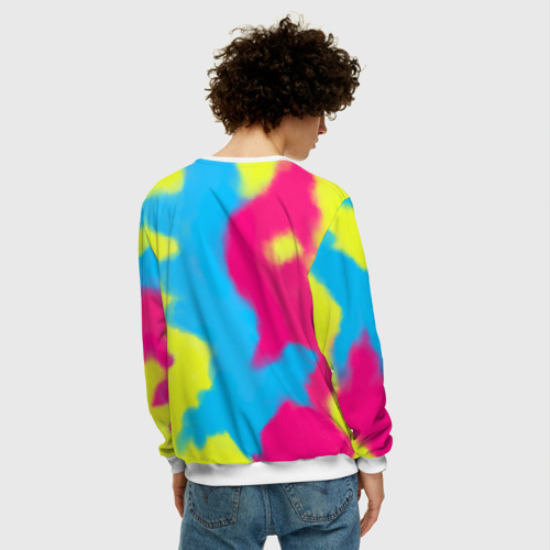 Мужской свитшот 3D I Am Kenough Tie-Dye, цвет белый - фото 4