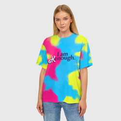 Женская футболка oversize 3D I Am Kenough Tie-Dye - фото 2