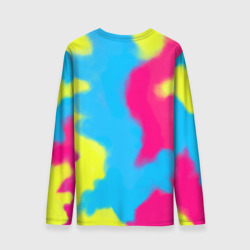 Лонгслив с принтом I Am Kenough Tie-Dye для мужчины, вид сзади №1. Цвет основы: белый