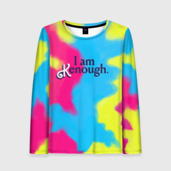 Женский лонгслив 3D I Am Kenough Tie-Dye