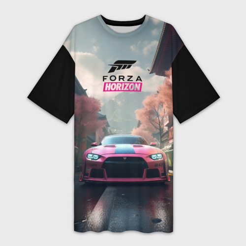 Платье-футболка 3D Forza horizon game, цвет 3D печать