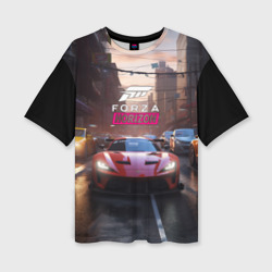 Женская футболка oversize 3D Forza Horizon street  racing