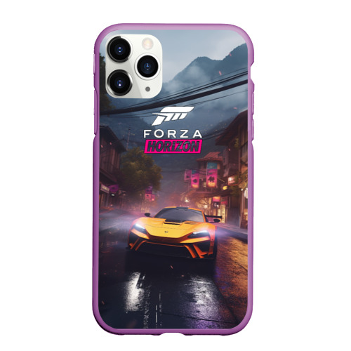 Чехол для iPhone 11 Pro Max матовый с принтом Forza horizon racing, вид спереди #2