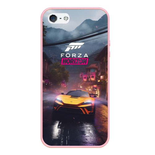 Чехол для iPhone 5/5S матовый Forza horizon racing, цвет баблгам