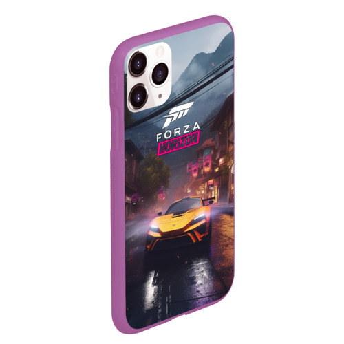 Чехол для iPhone 11 Pro Max матовый с принтом Forza horizon racing, вид сбоку #3