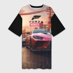 Платье-футболка 3D Forza street  racihg