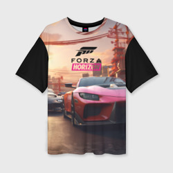 Женская футболка oversize 3D Forza street  racihg