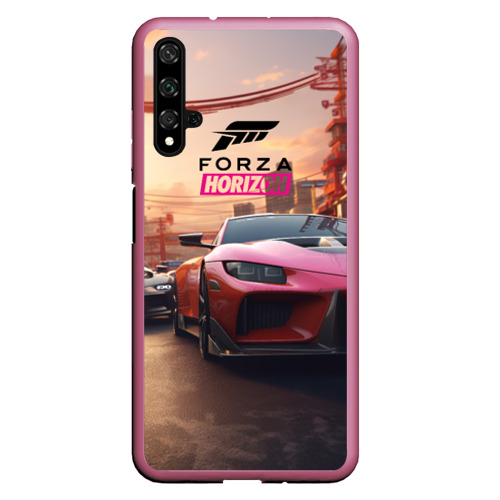 Чехол для Honor 20 Forza street  racihg, цвет малиновый