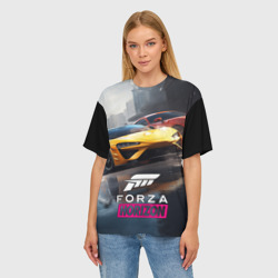 Женская футболка oversize 3D Forza   Horizon - фото 2