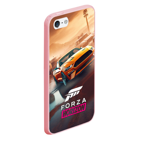 Чехол для iPhone 5/5S матовый Forza Horizon    race, цвет баблгам - фото 3