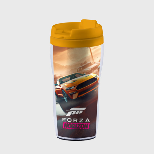 Термокружка-непроливайка Forza Horizon    race, цвет желтый