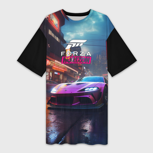 Платье-футболка 3D Forza  Horizon game, цвет 3D печать