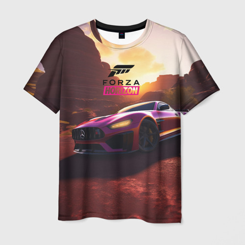 Мужская футболка с принтом Forza    Horizon, вид спереди №1