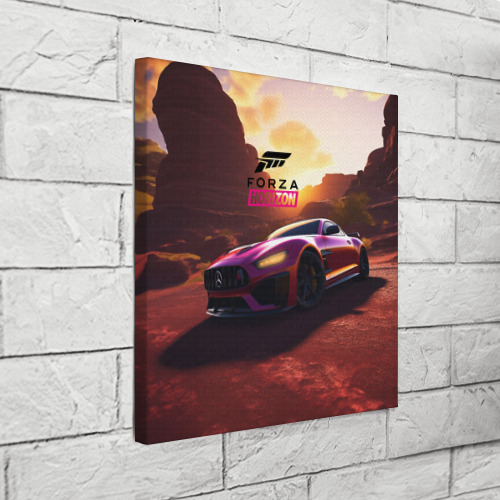 Холст квадратный Forza    Horizon, цвет 3D печать - фото 3